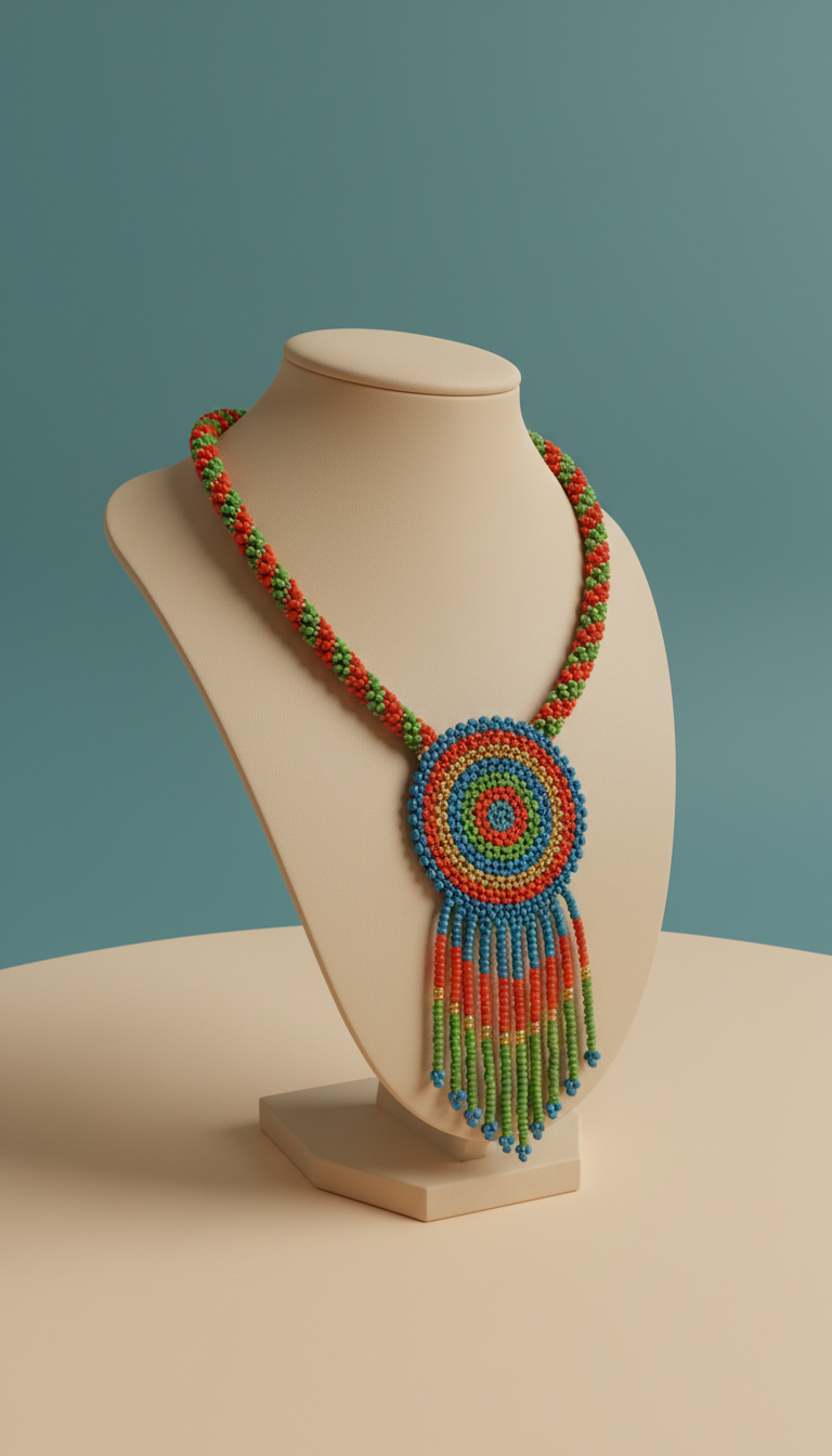 Tagua Nut Statement Necklace